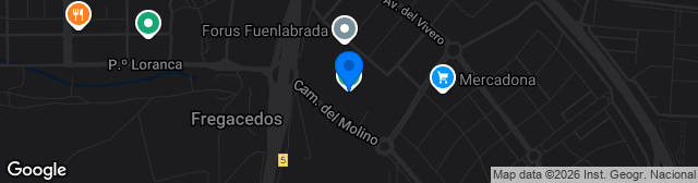 Map showing Estadio Fernando Torres
