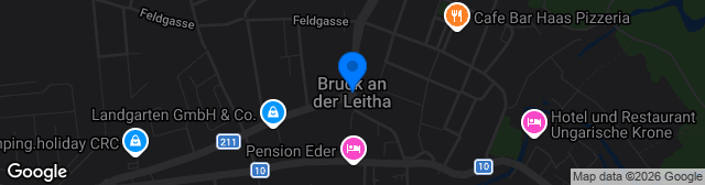 Map showing Parkstadion Bruck