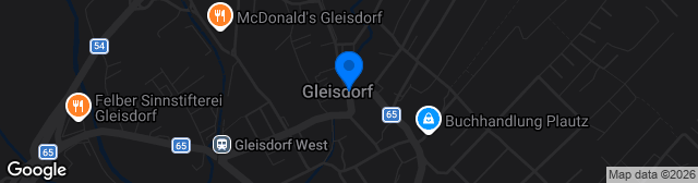 Map showing Solarstadion der Stadt Gleisdorf