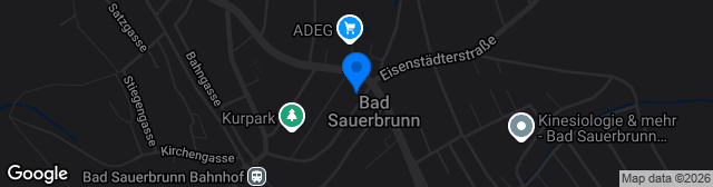 Map showing Wetterkreuzstadion Bad Sauerbrunn