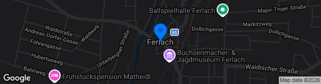 Map showing Sportplatz Ferlach