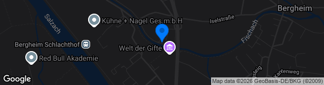 Map showing Sportplatz FC Bergheim