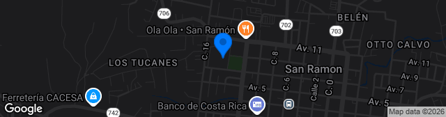 Map showing Estadio Guillermo Vargas Roldán