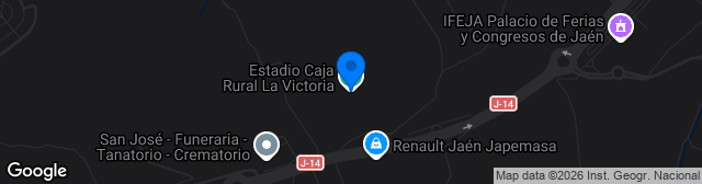 Map showing Nuevo Estadio La Victoria