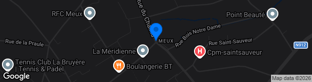 Map showing Stade des Vert et Blanc