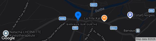 Map showing Stade Communal