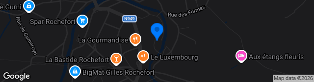 Map showing Parc des Roches