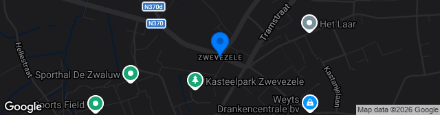Map showing Sportcomplex Zwevezele