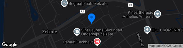 Map showing KVV Zelzate A-Complex