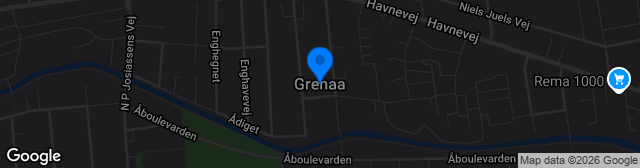Map showing HSM Arena Grenå