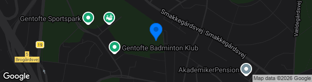 Map showing Jægersborg Stadion