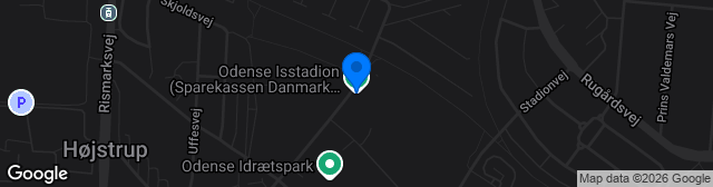 Map showing Spar Nord Arena