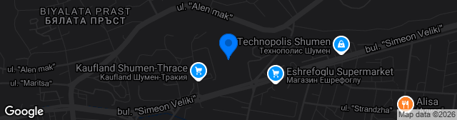 Map showing Stadion Panayot Volov