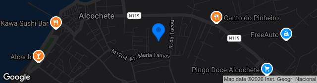 Map showing Estádio António Almeida Correia