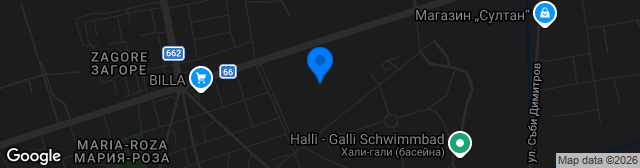 Map showing Stadion Zagorets