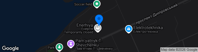 Map showing Stadion Enerhiya