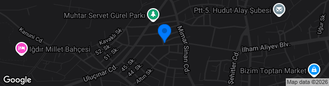 Map showing Iğdır Atatürk Mahallesi Futbol Sahası