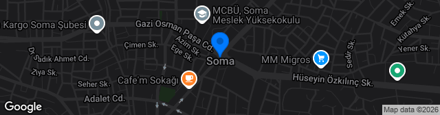 Map showing Soma Atatürk Stadyumu