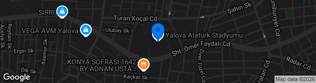 Map showing Yalova Atatürk Stadyumu