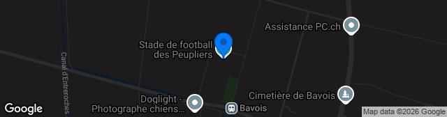 Map showing Stade des Peupliers