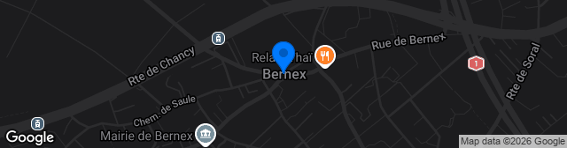 Map showing Stade municipal de Bernex
