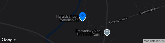 Map showing Haraldsängen Fotbollsplan 1