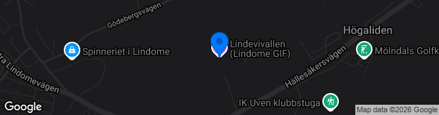 Map showing Lindevi IP (Konstgräs)