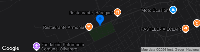 Map showing Estadio Las Delicias