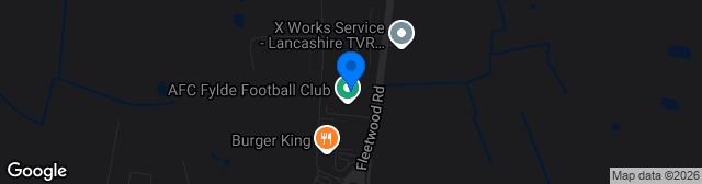 Map showing Mill Farm Stadium