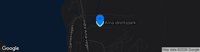 Map showing Arna Idrettspark