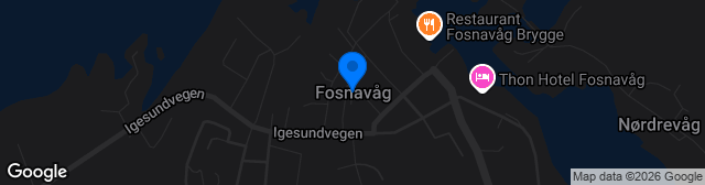 Map showing Bergsøy KGB Fosnavåg