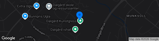 Map showing Byåsen Arena