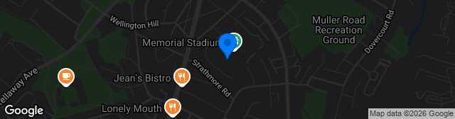 Map showing Memorial Stadium
