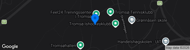 Map showing Fløyabanen