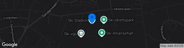 Map showing Ski stadion