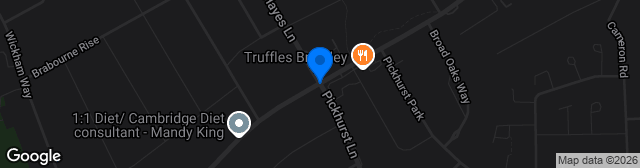 Map showing Hayes Lane