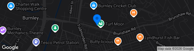 Map showing Turf Moor
