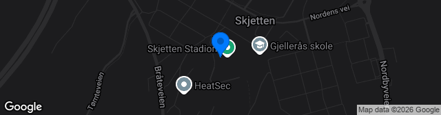 Map showing Skjetten Stadion