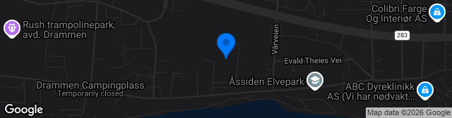 Map showing Åssiden Stadion