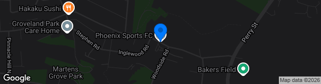 Map showing Phoenix Sports FC Ground