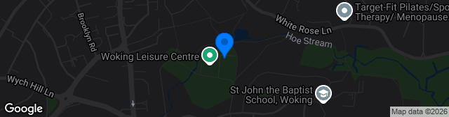 Map showing Woking Park