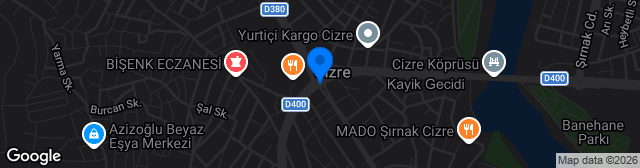 Map showing Cizre İlçe Stadı
