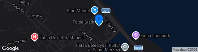 Map showing Fatsa İlçe Stadyumu