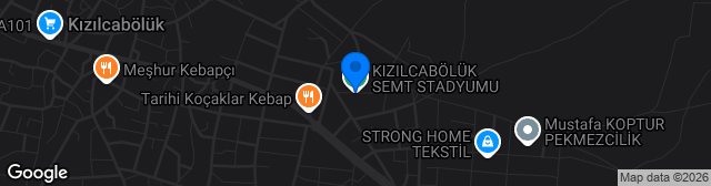 Map showing Kızılcabölük Semt Stadyumu