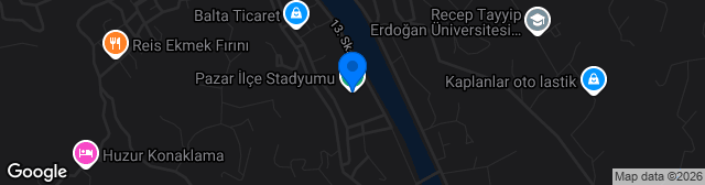 Map showing Pazar İlçe Stadyumu