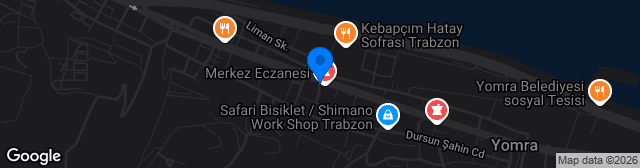 Map showing Yomra İlçe Stadyumu