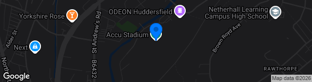 Map showing John Smith's Stadium