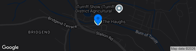 Map showing The Haughs