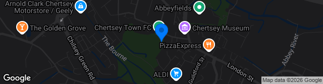 Map showing Alwyns Lane Football Ground