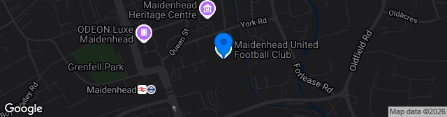 Map showing York Road Stadium